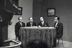 Programa sobre la Constitución Nacional. RCTV. Caracas, 1961. Albano Provenzali, Arturo Uslar Pietri, Rafael Caldera, Rafael Gallegos
